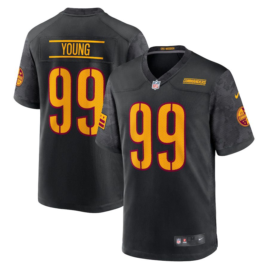 Men Washington Commanders #99 Chase Young Nike Black Alternate Game Player NFL Jersey